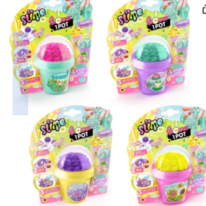 Canal Toys - So Slime Slime Flower – Duftschleim im Topf mit Farbblume – Farbe mischen & Schleim dekorieren mit Deko & Charm – 4 Styles zum Sammeln – Kreativ-Set Kinder ab 6 Jahren - SSC417